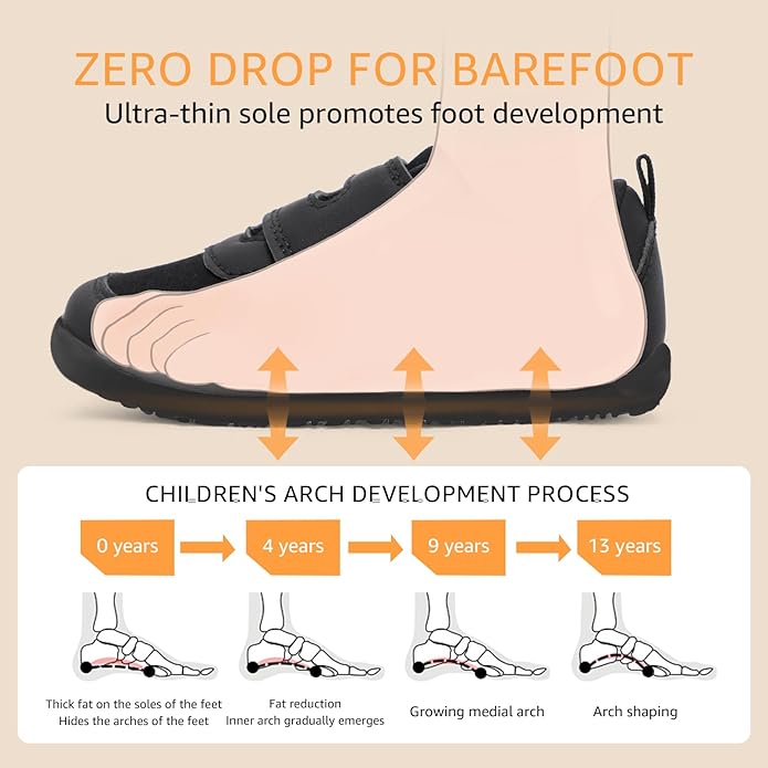 Toddler Wide Toe Box Barefoot Shoes Boys Girls Zero Drop, Baby First Walking - Image 5