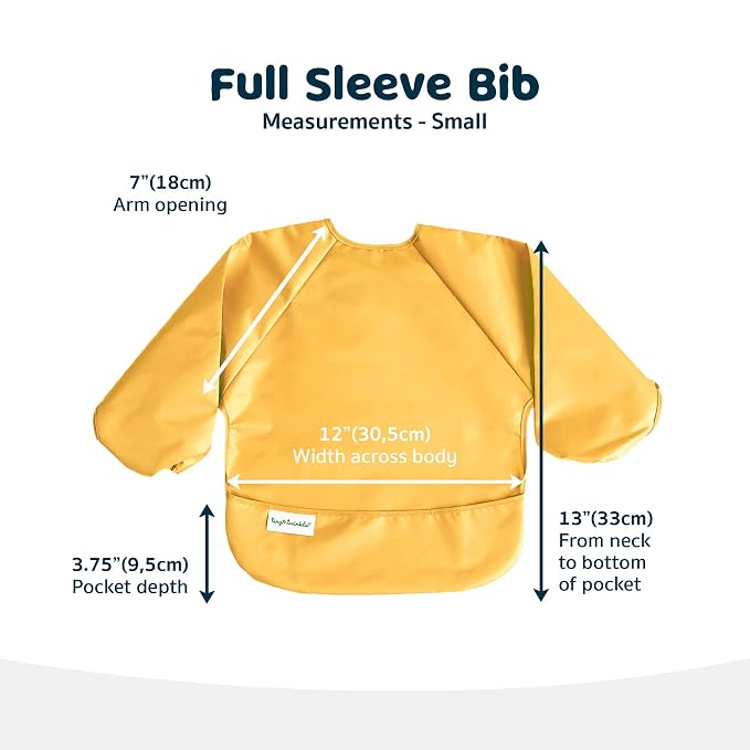 Tiny Twinkle Long Sleeve Bib for Babies & Toddlers – 2 Pack Waterproof Smock - Image 7