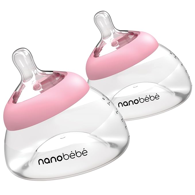 Nanobebe Breastmilk Bottle, Breastfeeding Newborn Breast Like, Anti Colic by Nanobebe