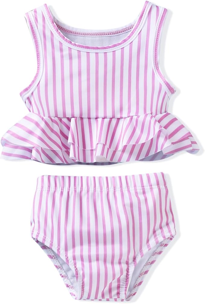 Aalizzwell Toddler Baby Girl Bathing Suit Two Piece Swimsuit Bikini Beach Wear by Aalizzwell