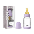 BIBS Boheme Baby Glass Bottle 4 oz /120 ml. Anti-Colic. Round Natural Rubber by BIBS