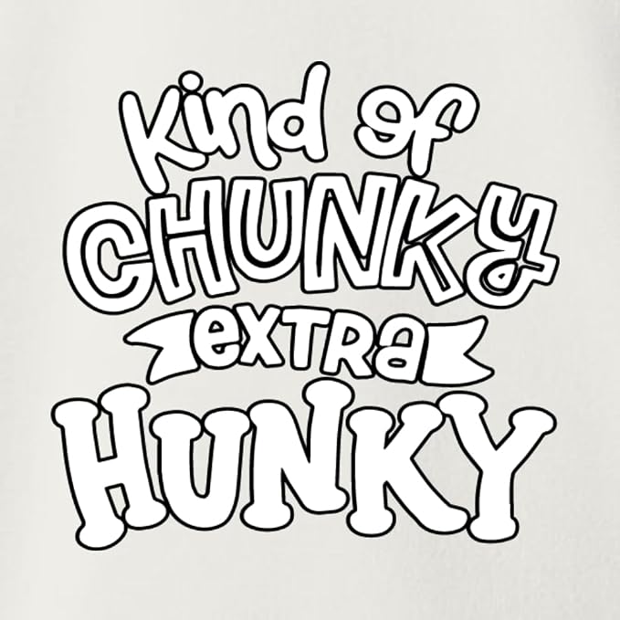 Wild Bobby Kind of Chunky Extra Hunky Humor Infant Premium Jersey Baby Bib - Image 2