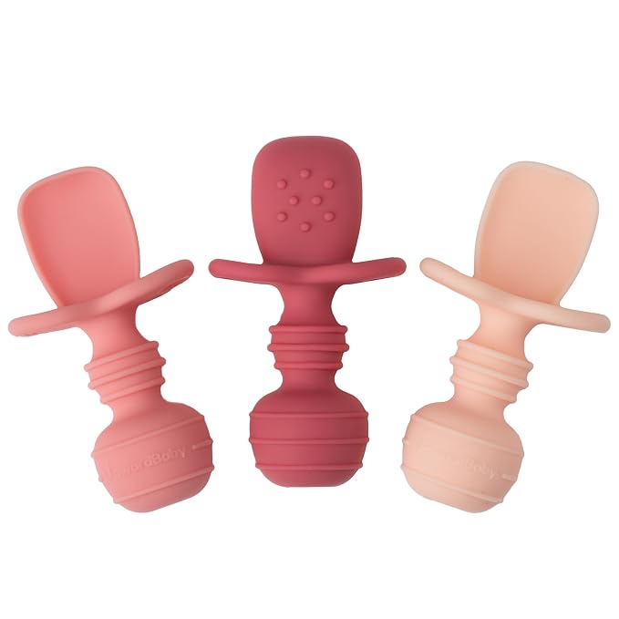 UpwardBaby Silicone Baby Spoons Self Feeding 6 Months by UpwardBaby