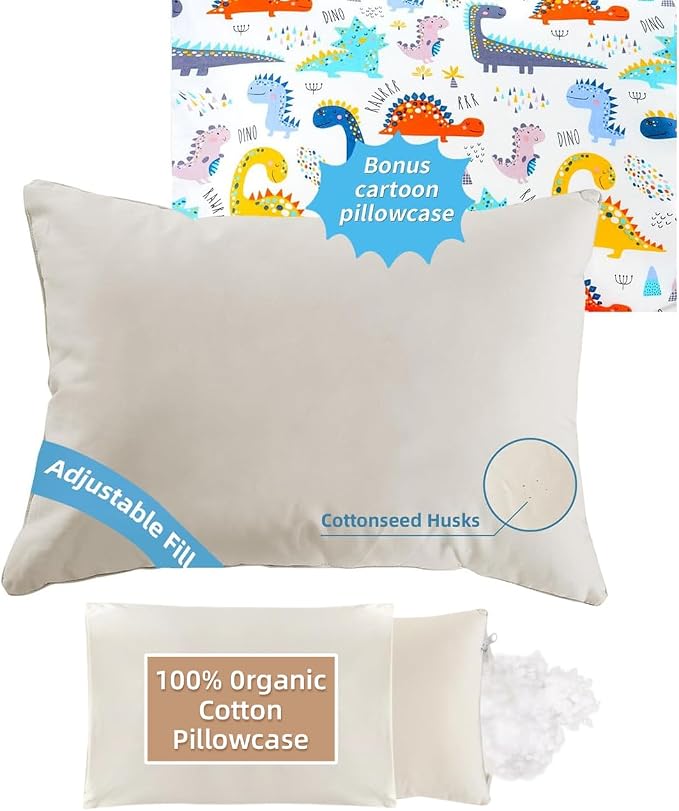 LOFE Organic Plilow with Cartoon Pillowcase by Lofe