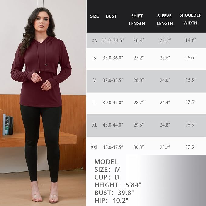 GINKANA Women's Nursing Hoodie Sweatshirt Long Sleeves Breastfeeding Maternity - Image 7
