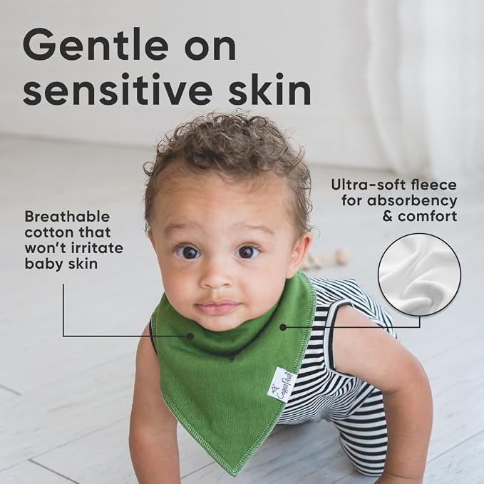 Copper Pearl 4 Pack Soft Cotton Baby Bibs - Image 5