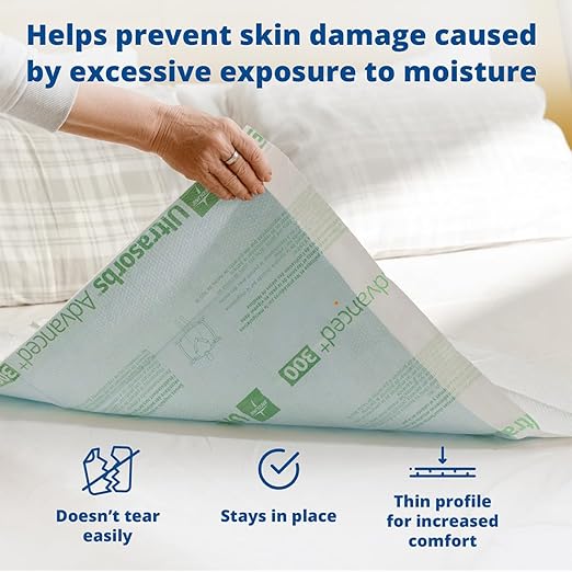 Medline Ultrasorbs Bed Pads Disposable Adult, Advanced+ Ultra Thick, Chucks - Image 5