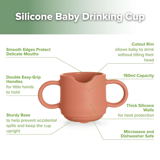 haakaa Silicone Baby Training Cup, Toddler Learning Open Cup - Image 4