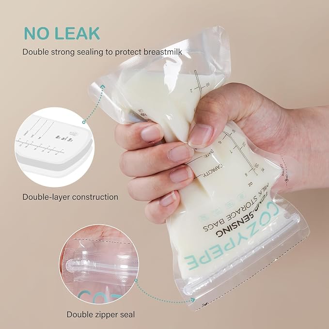 200 Pcs Breastmilk Storage Bags, 8oz Breast Milk Storing Bag - Image 3
