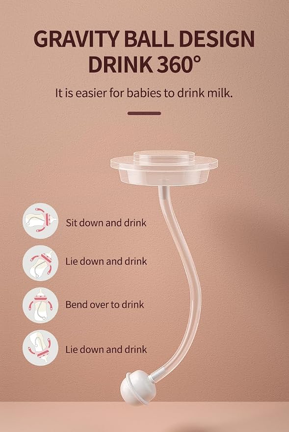 Baby Bottles, Weighted Straw Toddler Milk Bottles - Image 6