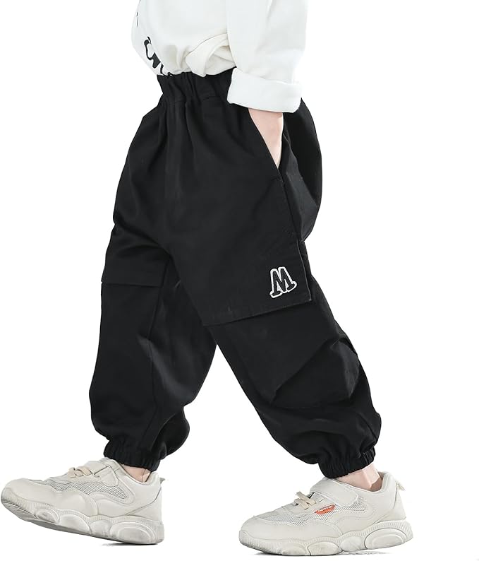 MINI PANDA Toddler Pants Boys& Girls, Relaxed Stretch Twill Toddler Casual Pants by MINIPANDA