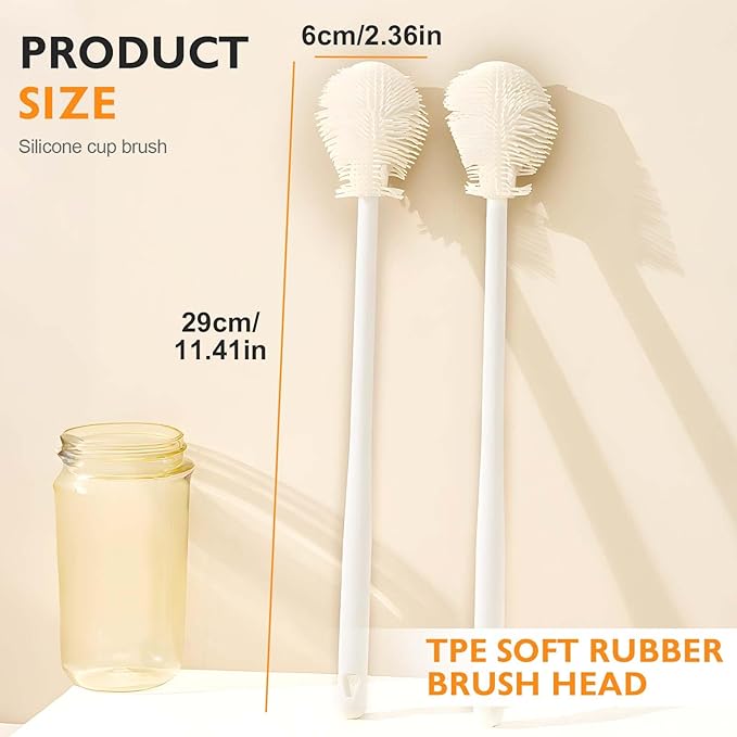 360° Flexible Silicone Bottle Brush - Image 6