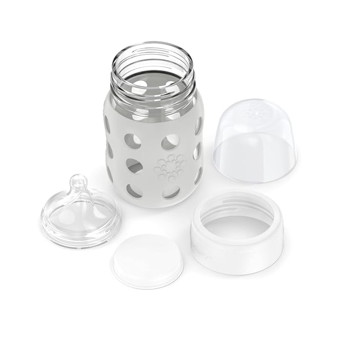 Lifefactory 8-Ounce Wide Neck Glass Baby Bottle - Image 4