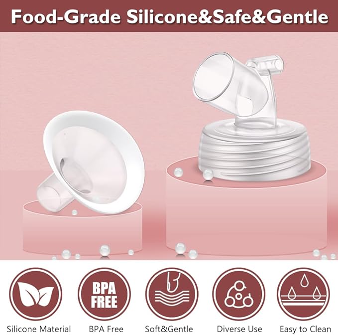 2 Packs 25mm Flange Set, Updated Soft Rim Shield and Wide Mouth Base Connector - Image 7