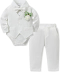 SANMIO Baby Boy Clothes Suits Infant Gentleman Outfit Collared Dress by SANMIO
