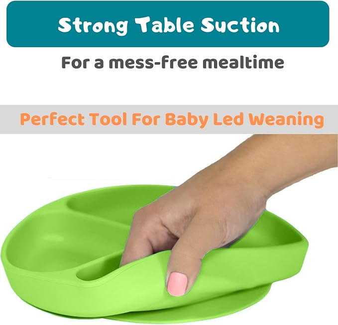 Silikong Suction Plate for Toddlers | BPA Free, 100% Food-Grade Silicone | - Image 2