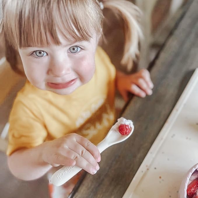 Ali+Oli Silicone Spoon Set for Baby Unbreakable Baby Spoons, Self Feeding - Image 7