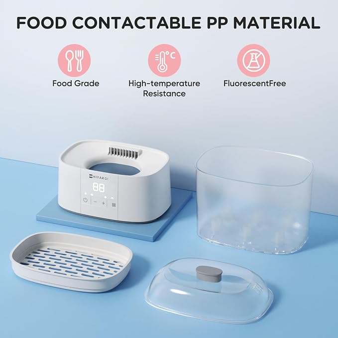 Bottle Sterilizer and Dryer, HIYAKOI Electric Steam Baby Bottle Sterilizer and - Image 9