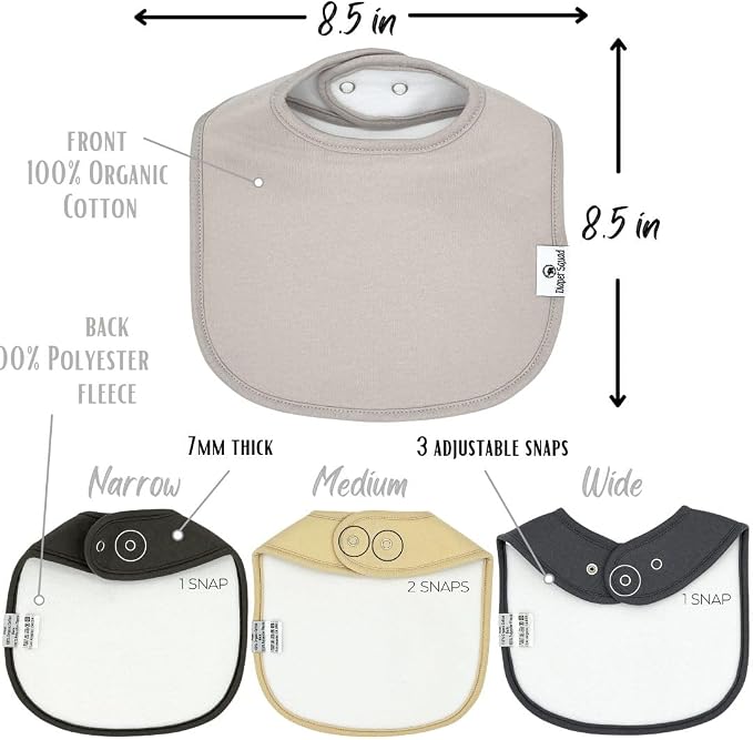 DiaperSquad's Baby Bibs for Drooling and Teething, Bibs for Boys, Baby Girl - Image 4