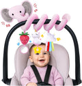 Stuffed Spiral Car Seat Toys for Baby Girls 0-6 Months, Perfect Newborn Gifts by STUFFED