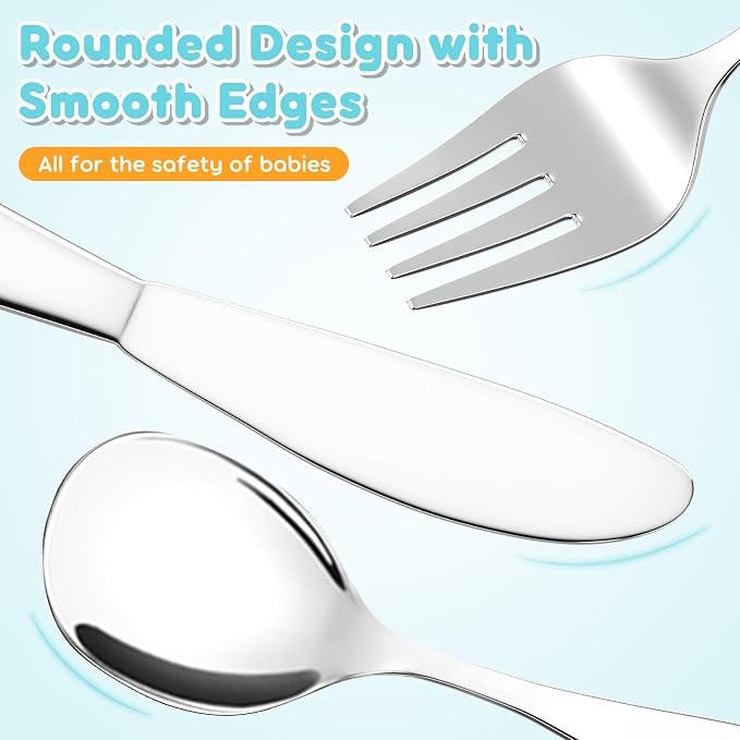 Lehoo Castle Kids Silverware Stainless Steel 6 Piece - Image 5