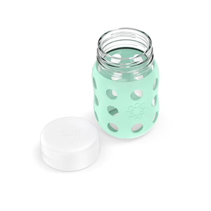 Lifefactory 8-Ounce Wide Neck Glass Baby Bottle - Image 3