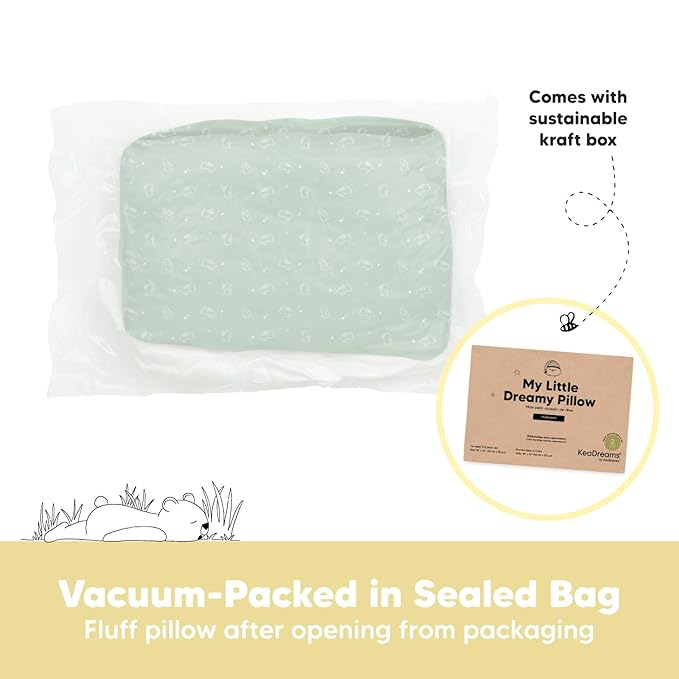 KeaBabies 2-Pack Toddler Pillow 13x18 - Image 8