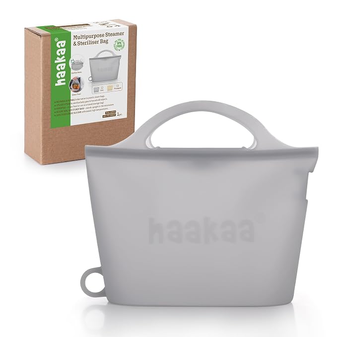 Haakaa On-The-Go Silicone Microwave Steamer & Steriliser Bag, 40oz/1250ml by haakaa