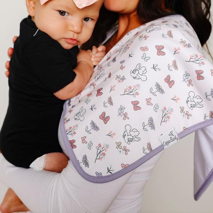 Baby Burp Cloth Large 21''x10'' Size Premium Absorbent Triple Layer 3-Pack Gift - Image 4
