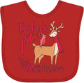 inktastic Baby's First Christmas Baby Bib by Inktastic