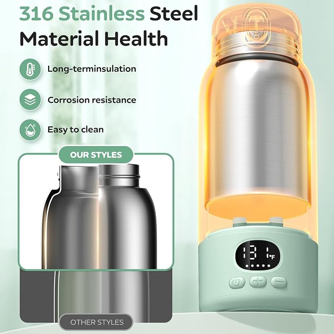 Portable Bottle Warmer 17oz Large Capacity Bottle Warmer - Image 3