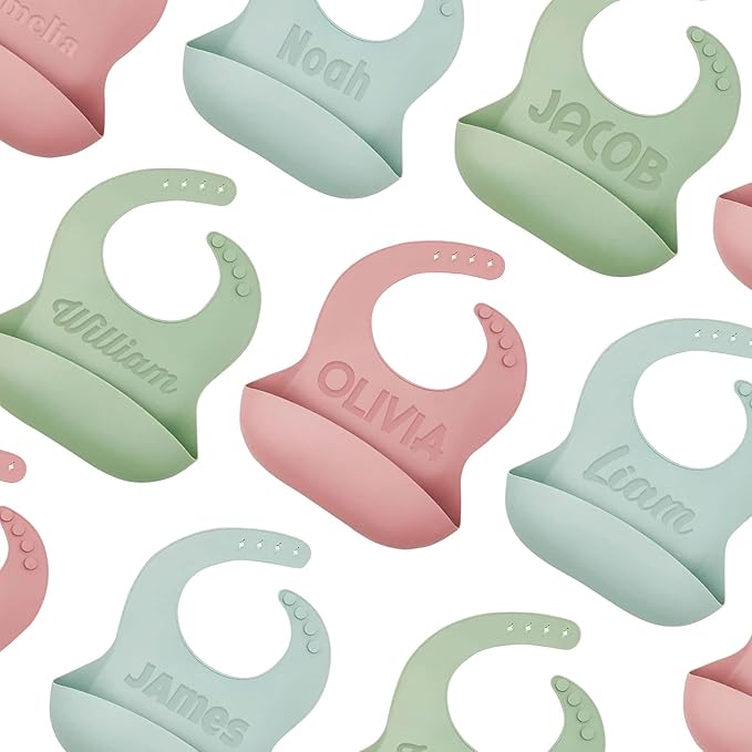 Personalized Silicone Bib and Spoon Set - Image 6