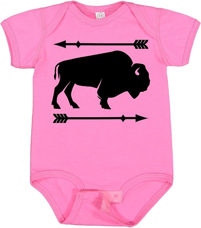 inktastic Buffalo Cute Animal Western Baby Bodysuit by Inktastic
