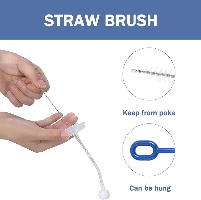 Travel Bottle Brush, 6-in-1 Portable Travel Bottle Cleaner Kit - Image 5