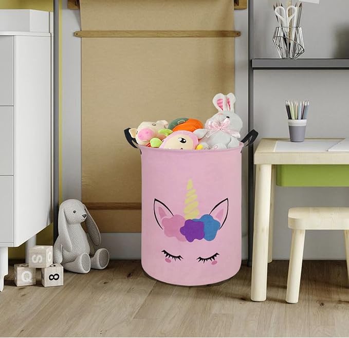 Round Laundry Hamper Storage Basket Laundry Organizer Hamper Storage Bins - Image 4