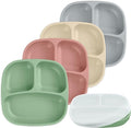 Re-Play Toddler Plates with Dividers & Silicone Lid by Re-Play