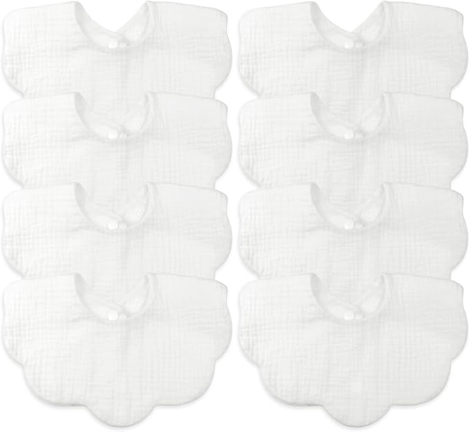 Baby Bibs Muslin Drool Teething Drooling Bibs by Mccotwe