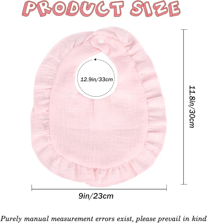 Baby Bibs Muslin Drool Teething Drooling Bibs - Image 3