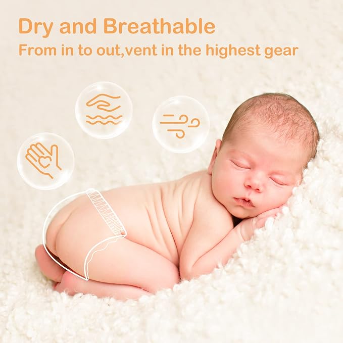 Baby Diapers Size 5, 0.8D Softer Touch Diapers and 10 Micron Velvet Soft Fiber - Image 9