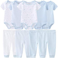 Baby Layette Set Baby Boys' 9-Piece Bodysuits Pants Set Toddler Girl Boy Unisex by Kiddiezoom