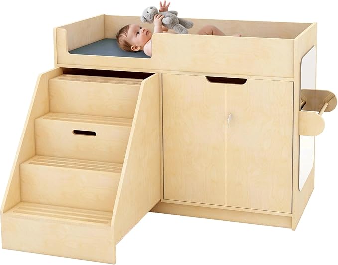 Wooden Baby Changing Table by KidiHouse