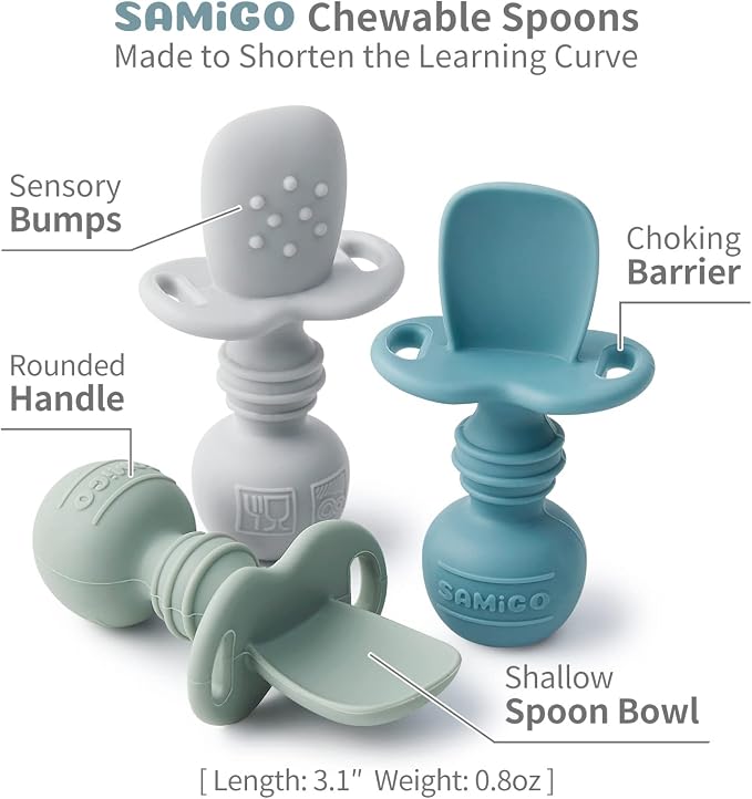 SAMiGO Silicone Baby Utensils - Image 3
