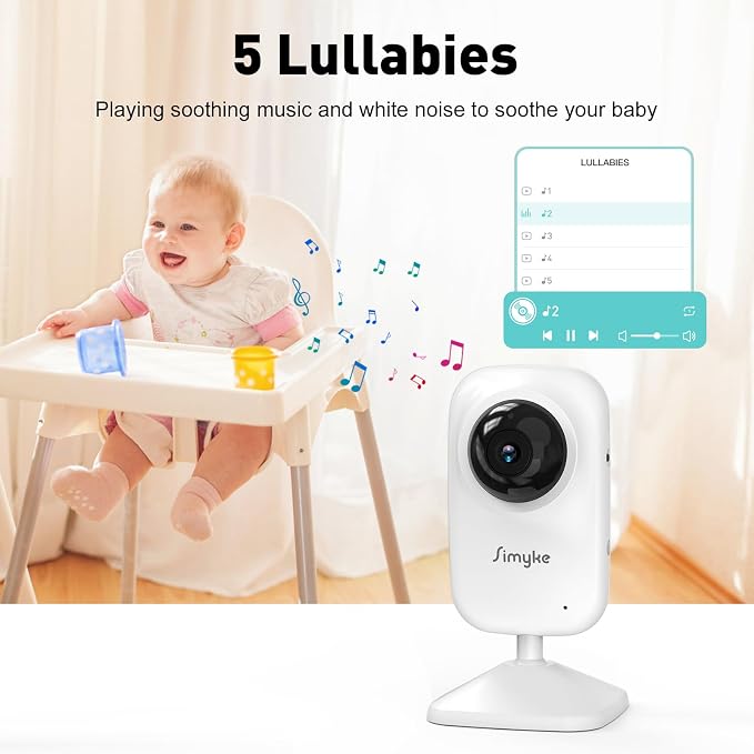 Upgrade Video Baby Monitor, WiFi Baby Camera, 2.8" Display and App Control - Image 7