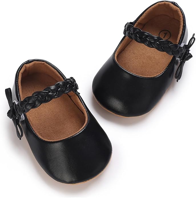 COSANKIM Baby Girls Mary Jane Flats Shoes Anti-Slip Rubber Sole Infant Toddler - Image 5