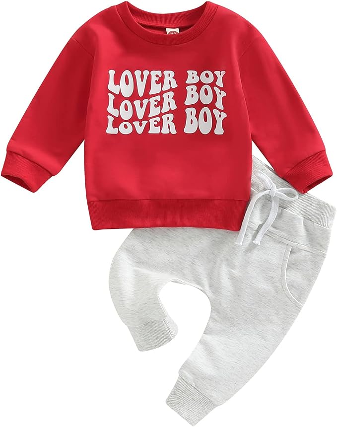 Toddler Baby Boy Clothes Solid Color Long Sleeve Crewneck Sweatshirt Top Casual by MABABY