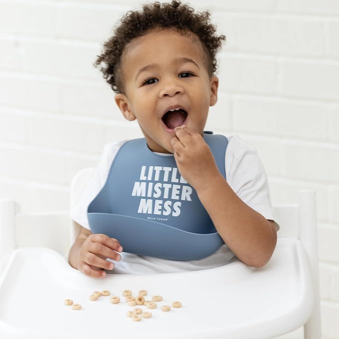 Baby Bib for Eating by Bella Tunno, Waterproof Silicone Bib - Image 2