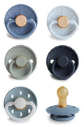 FRIGG Natural Rubber Baby Pacifier 6-Pack Endless Sea | Made in Denmark | by mushie