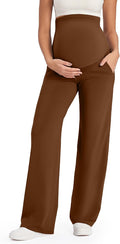 G4Free Maternity Pants Over The Belly Yoga Dress Work Pregnancy Pants Stretchy by G4Free