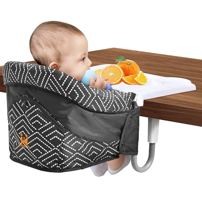 MTWML Hook On High Chair with Tray, Portable Baby High Chair That Attaches to by MTWML