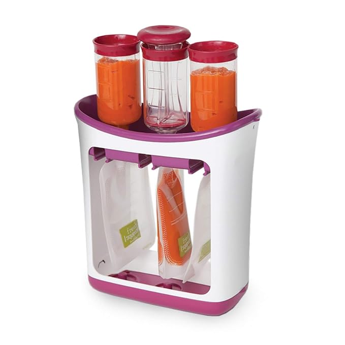 Infantino Squeeze Station, Baby Food Maker & Pouch Filler, Fill 3 Reusable by Infantino